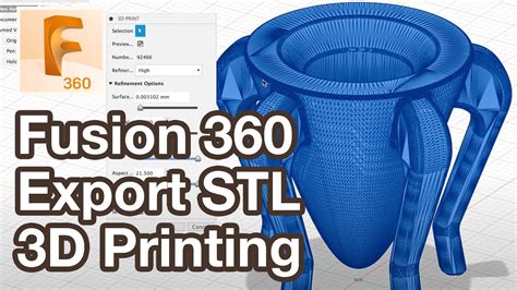 fusion 360 export stl